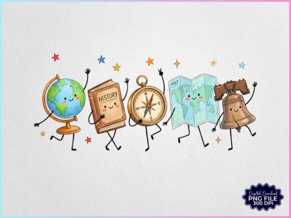 Download History Teacher Doodles Characters PNG - Characters Collection
