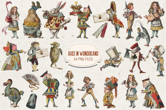 Download Vintage Alice in Wonderland Characters - Premium Resources