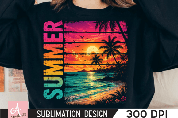 Download Vintage Summer Sunset Beach PNG - Sunset Collection