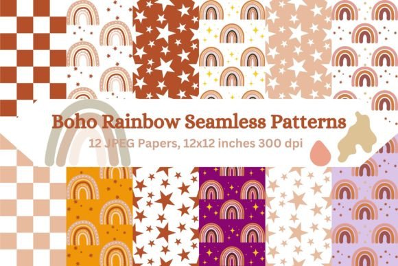 Download Boho Bliss: Rainbow Pattern - Rainbow pattern Collection