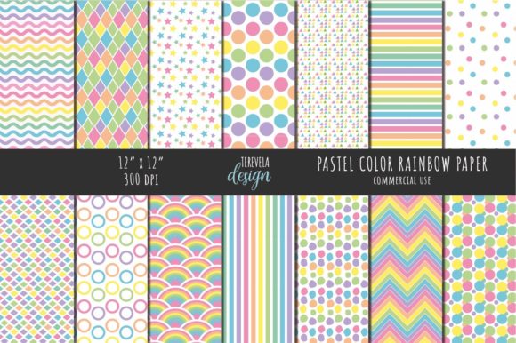Download PASTEL COLORS RAINBOW PATTERN - Rainbow pattern Collection