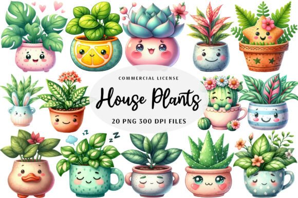 Download Kawaii House Plants Clipart - Plants Collection